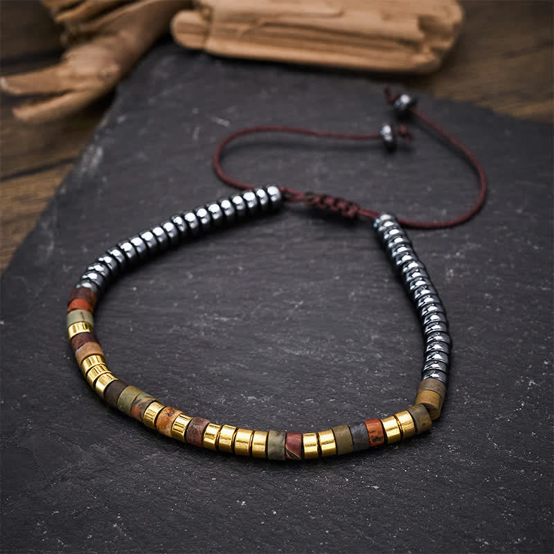 Buddha Stones Bracelet puissant en perles d'hématite - image 9