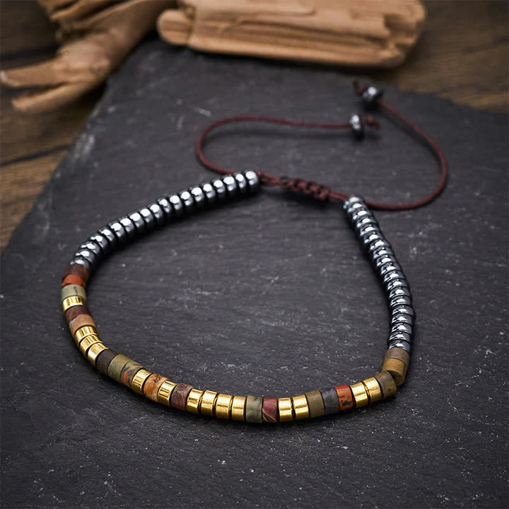 Buddha Stones Bracelet puissant en perles d'hématite - image 9