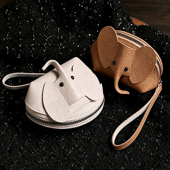Buddha Stones Portefeuille dragonne en cuir PU avec éléphant porte-bonheur - image 11