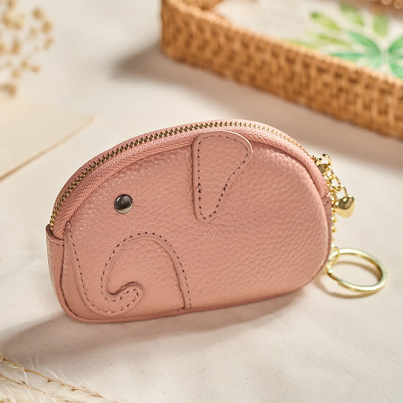 Buddha Stones Mini sac à main zippé en cuir PU avec message « Sagesse d'éléphant » - image 1