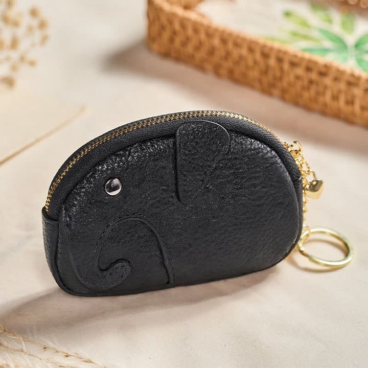 Buddha Stones Mini sac à main zippé en cuir PU avec message « Sagesse d'éléphant » - image 19