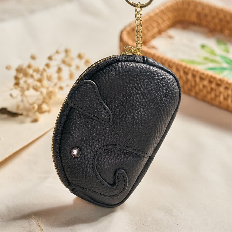 Buddha Stones Mini sac à main zippé en cuir PU avec message « Sagesse d'éléphant » - image 21