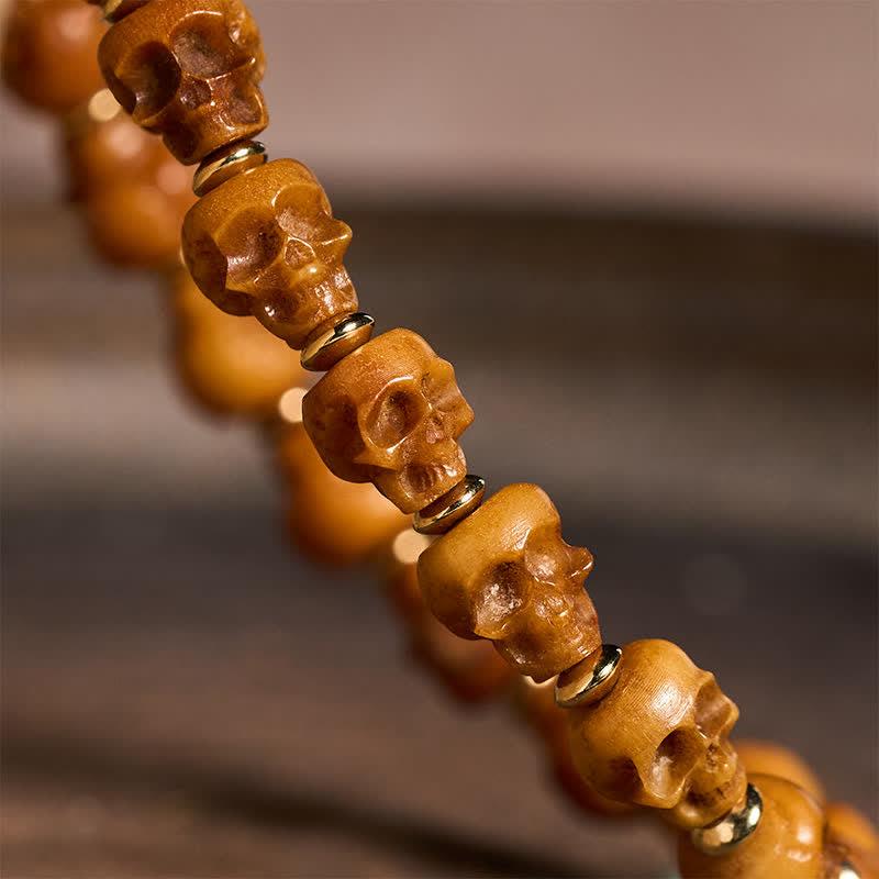 Buddha Stones Bracelet tibétain en os sculpté à la main représentant un nouveau départ - image 4