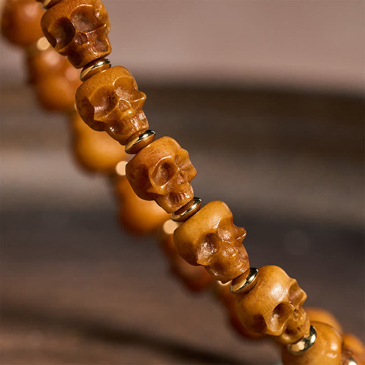 Buddha Stones Bracelet tibétain en os sculpté à la main représentant un nouveau départ - image 4