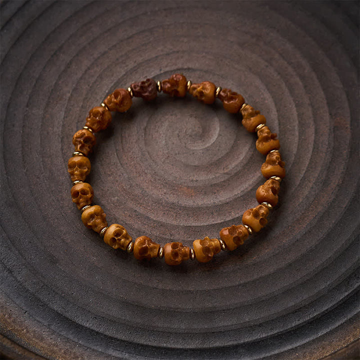 Buddha Stones Bracelet tibétain en os sculpté à la main représentant un nouveau départ - image 3