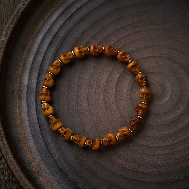 Buddha Stones Bracelet tibétain en os sculpté à la main représentant un nouveau départ - image 2