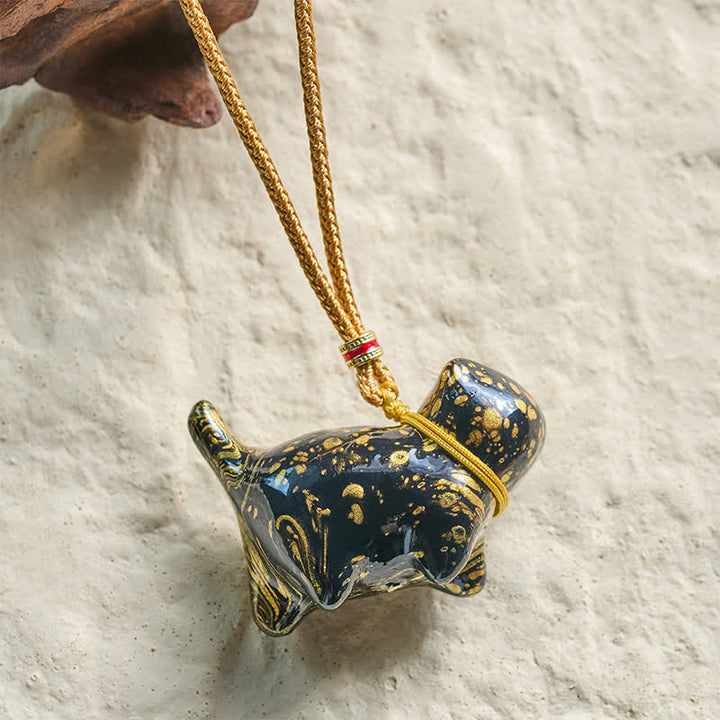 Buddha Stones Collier à breloque chat mignon - image 3