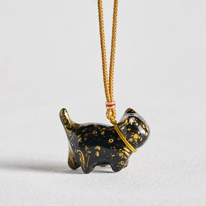 Buddha Stones Collier à breloque chat mignon - image 2