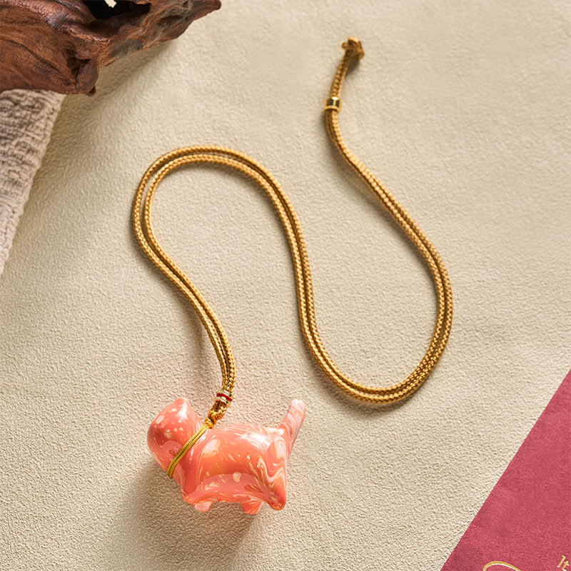 Buddha Stones Collier à breloque chat mignon - image 20