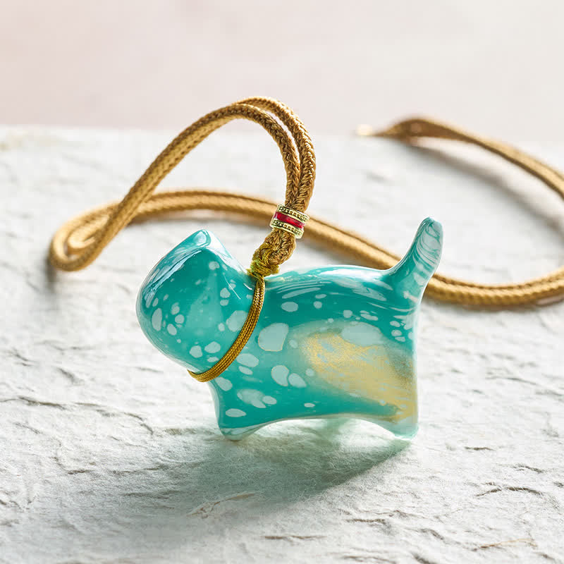 Buddha Stones Collier à breloque chat mignon - Motif aléatoire de couleur bleue - image 21
