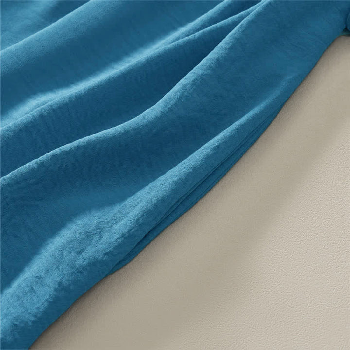 Robe d'été minimaliste et décontractée à manches courtes pour femme, avec poche , Buddha Stones - image 5