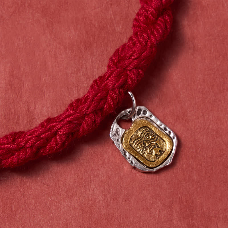 Buddha Stones Bracelet Harmonic Connection à cordon rouge et accent cuivré - image 5