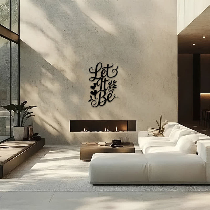 Buddha Stones Panneau décoratif mural en fer forgé, symbole significatif, « Laisse faire ». - image 13