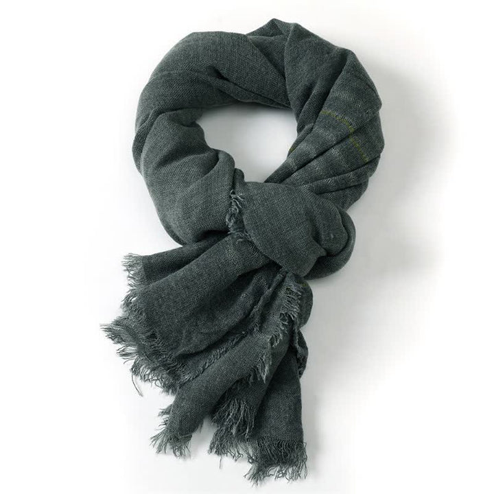 Écharpe pour homme à la texture artistique, motif Buddha Stones, idéale au quotidien, pour le printemps et l'automne. - image 13