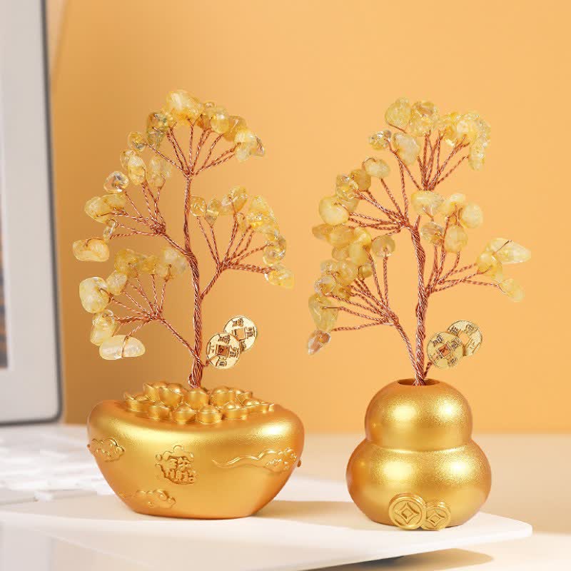 Buddha Stones Bol en lingot d'or, symbole de richesse et de fortune pour la table - image 3