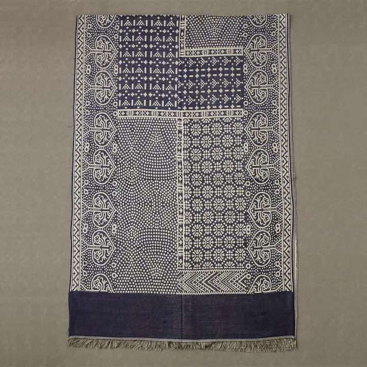 Écharpe réversible et confortable pour homme, motif géométrique cachemire à pompons, style automne-hiver, Buddha Stones - image 7