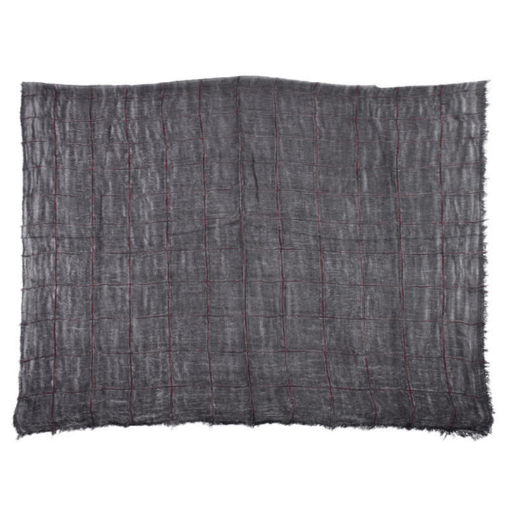 Écharpe décontractée pour homme à carreaux, motif à carreaux, style printemps-automne, Buddha Stones - image 2