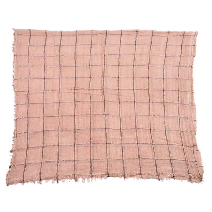 Écharpe décontractée pour homme à carreaux, motif à carreaux, style printemps-automne, Buddha Stones - image 10