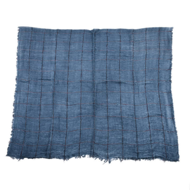 Écharpe décontractée pour homme à carreaux, motif à carreaux, style printemps-automne, Buddha Stones - image 6