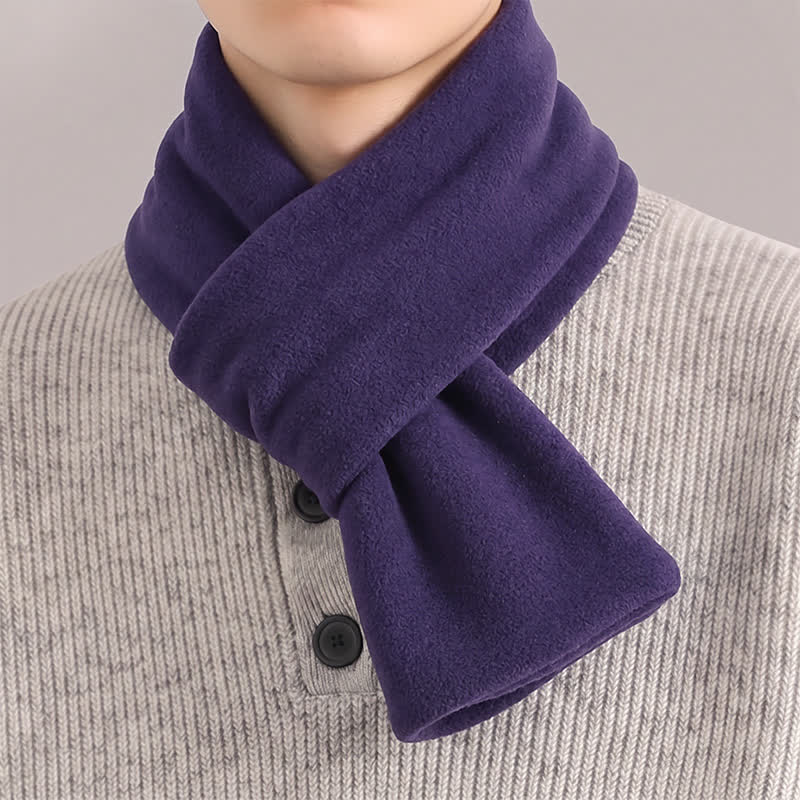 Écharpe minimaliste pour homme, motif Buddha Stones , automne-hiver, en peluche, croisée sur le devant, cache-cou. - RebeccaPurple - image 25
