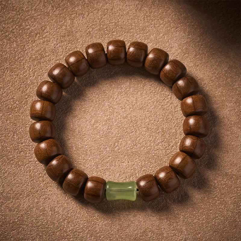 Buddha Stones Bracelet à breloques vintage Abelia Biflora Protection, perles de prière - image 1
