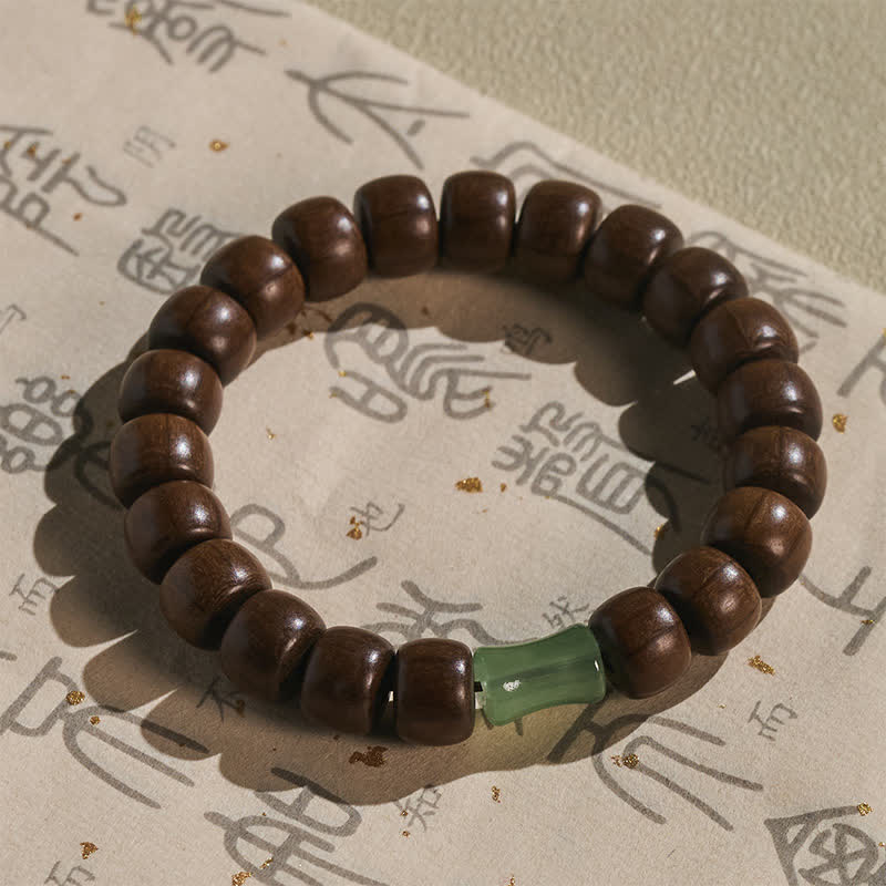 Buddha Stones Bracelet à breloques vintage Abelia Biflora Protection, perles de prière - image 2