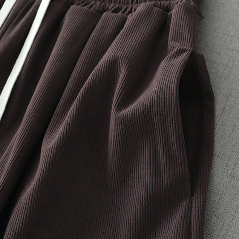 Buddha Stones Pantalon Capri uni à cordon de serrage, coupe ample, avec poches, idéal pour le printemps et l'été. - image 6