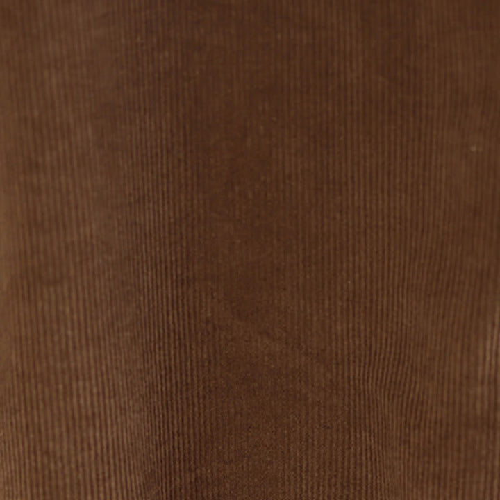 Buddha Stones Robe d'hiver sans manches en velours côtelé uni, style rétro simple, avec col rond et poches, idéale pour l'automne et l'hiver. - image 10