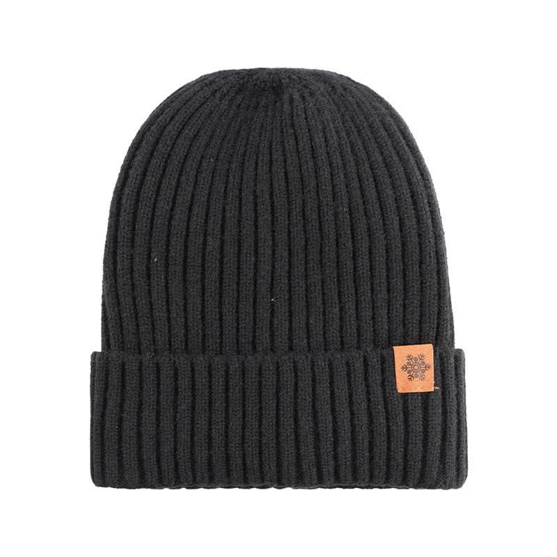 Buddha Stones Ensemble cadeau 3 pièces en maille côtelée pour homme : écharpe, bonnet et gants assortis. - image 1
