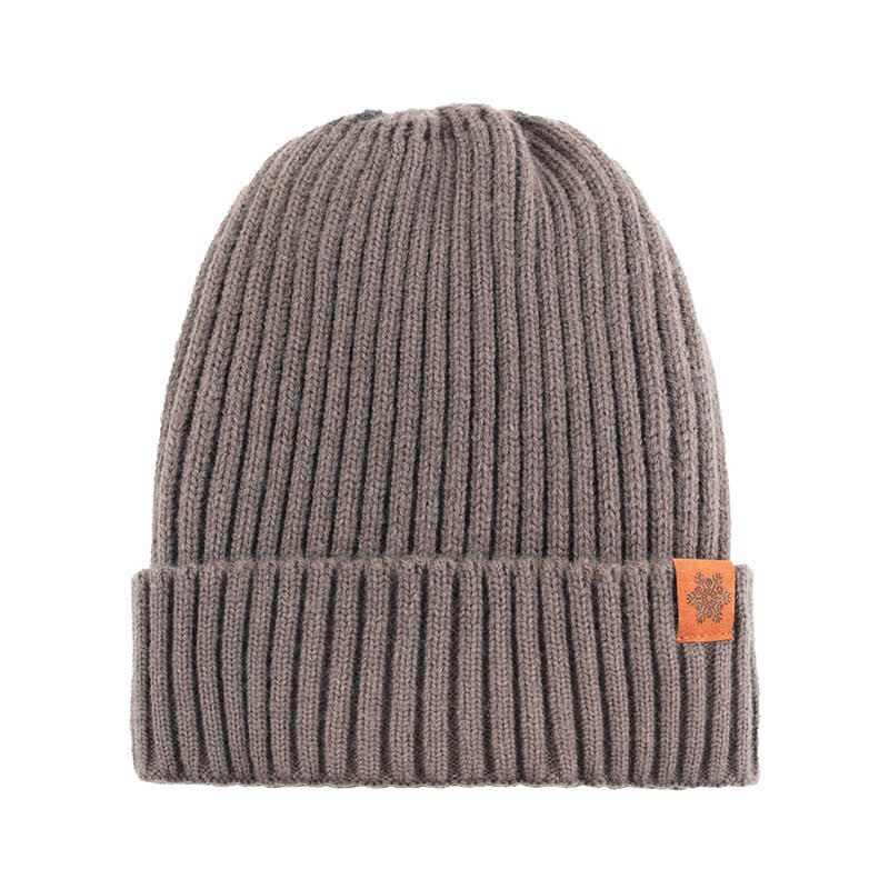 Buddha Stones Ensemble cadeau 3 pièces en maille côtelée pour homme : écharpe, bonnet et gants assortis. - image 13