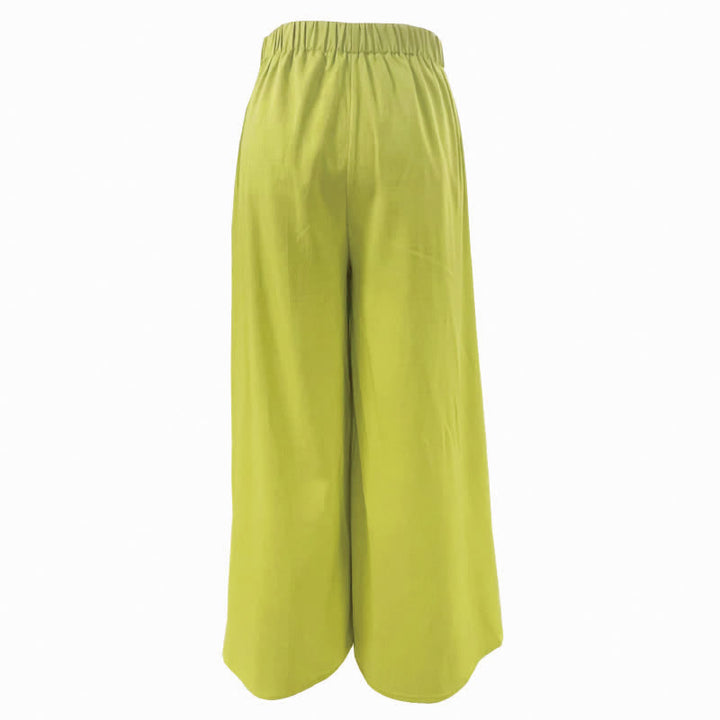 Pantalon large pour femme, style rétro décontracté, à cordon de serrage et poches, motif Buddha Stones, idéal pour le printemps. - image 7