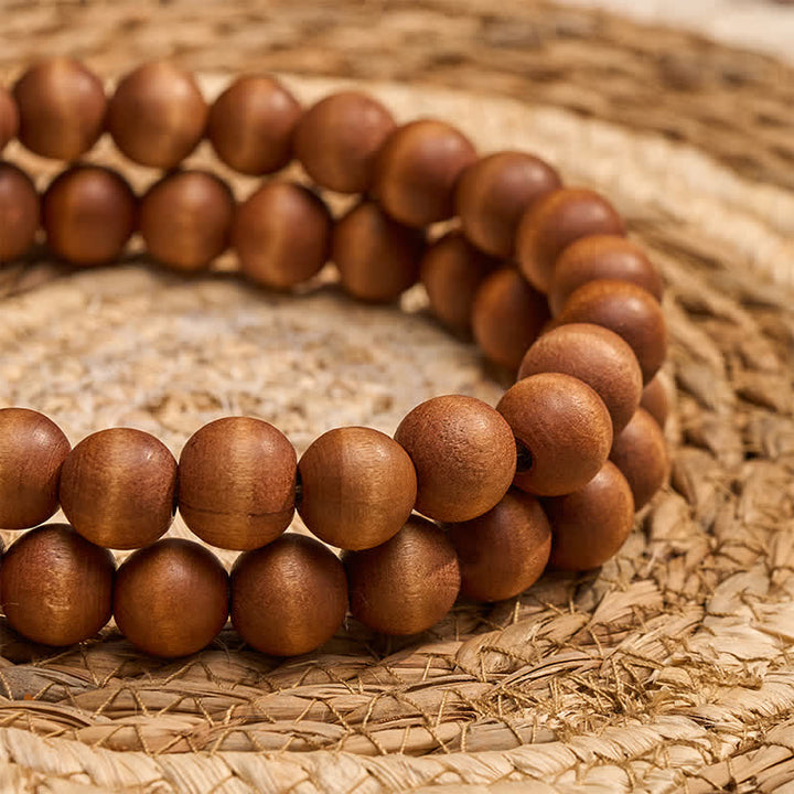 Buddha Stones Guirlande décorative à pompons et perles marron style ferme, pour un mode de vie conscient - image 7