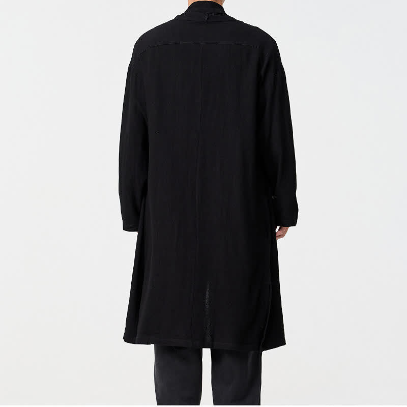 Buddha Stones Kimono homme uni style Tang minimaliste rétro automne - image 14