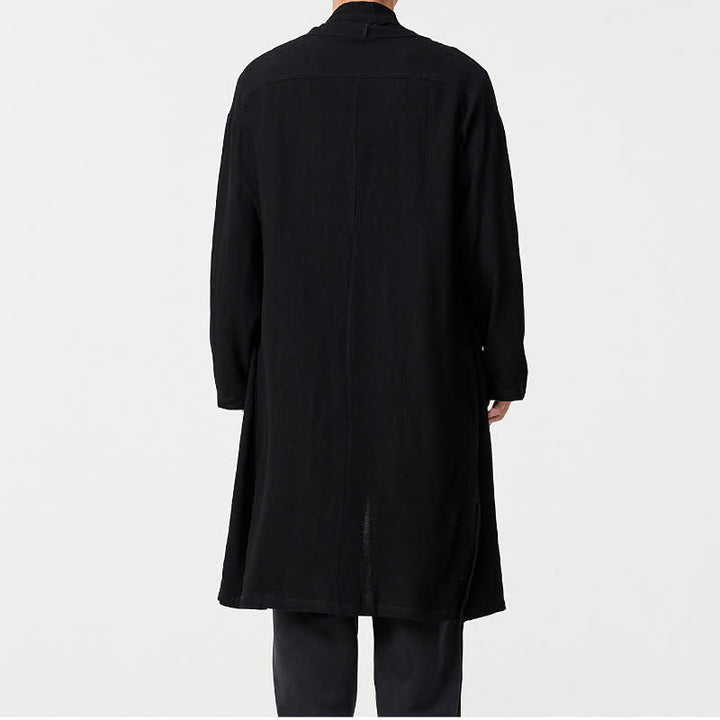 Buddha Stones Kimono homme uni style Tang minimaliste rétro automne - image 14