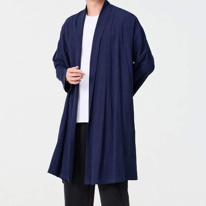 Buddha Stones Kimono homme uni style Tang minimaliste rétro automne - image 6