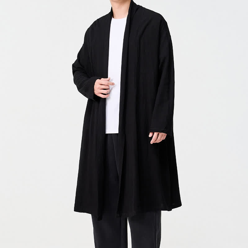 Buddha Stones Kimono homme uni style Tang minimaliste rétro automne - image 13