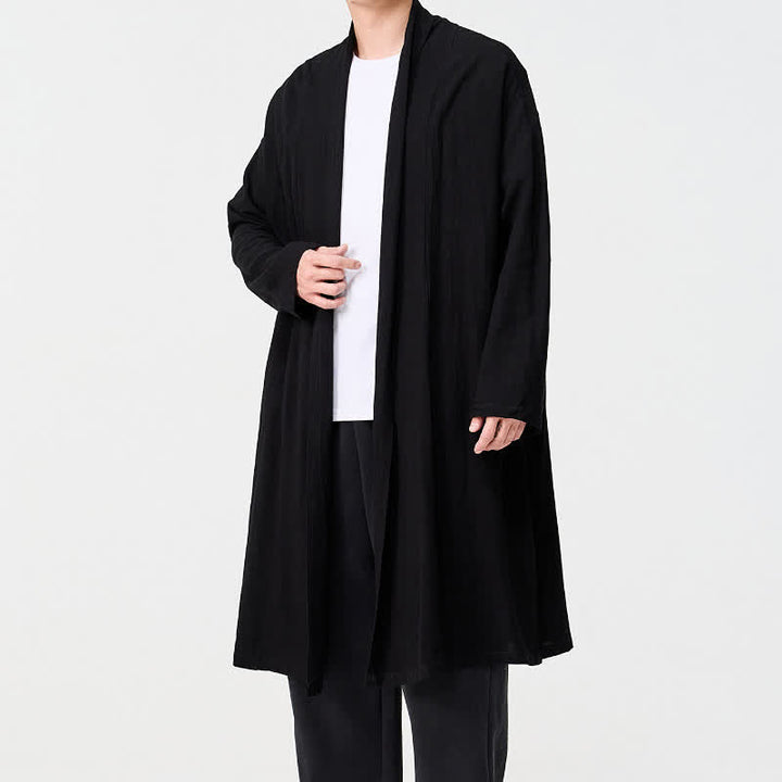 Buddha Stones Kimono homme uni style Tang minimaliste rétro automne - image 13