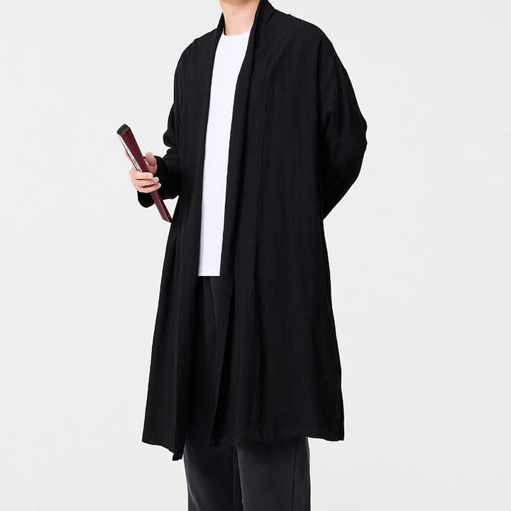 Buddha Stones Kimono homme uni style Tang minimaliste rétro automne - image 16