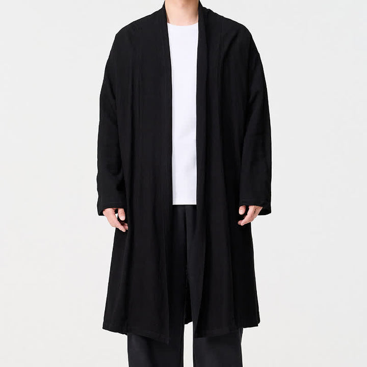 Buddha Stones Kimono homme uni style Tang minimaliste rétro automne - image 11