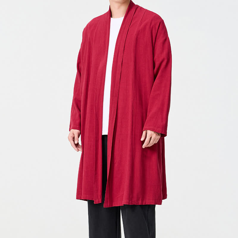 Buddha Stones Kimono homme uni style Tang minimaliste rétro automne - image 22
