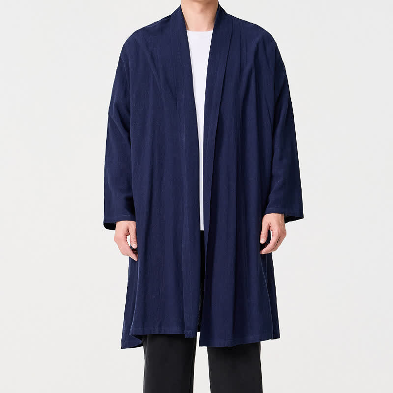 Buddha Stones Kimono homme uni style Tang minimaliste rétro automne - image 1