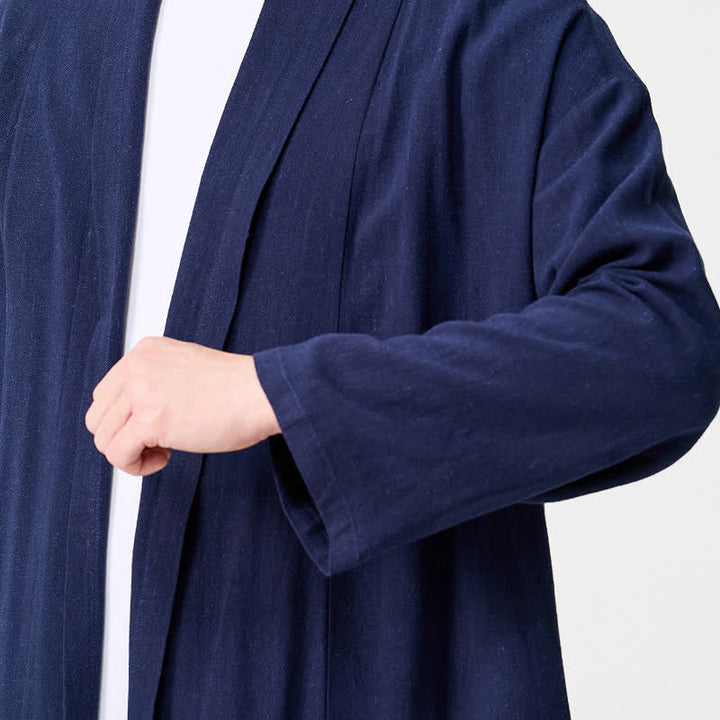 Buddha Stones Kimono homme uni style Tang minimaliste rétro automne - image 8