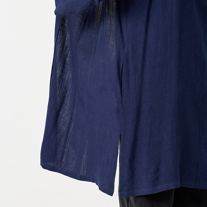 Buddha Stones Kimono homme uni style Tang minimaliste rétro automne - image 9