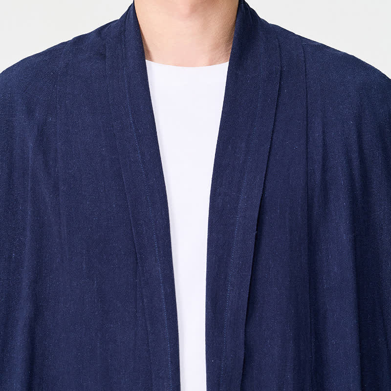 Buddha Stones Kimono homme uni style Tang minimaliste rétro automne - image 7