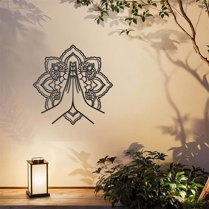 Buddha Stones Décoration murale en métal Namaste Mandala Peace - image 10