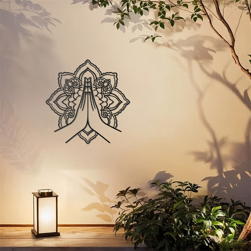 Buddha Stones Décoration murale en métal Namaste Mandala Peace - image 8