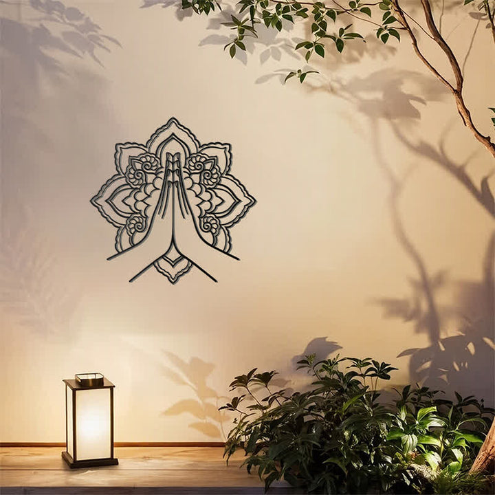 Buddha Stones Décoration murale en métal Namaste Mandala Peace - image 8