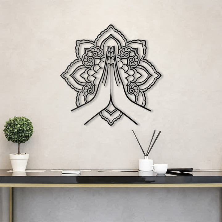 Buddha Stones Décoration murale en métal Namaste Mandala Peace - image 15