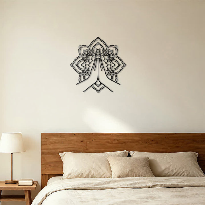 Buddha Stones Décoration murale en métal Namaste Mandala Peace - image 12