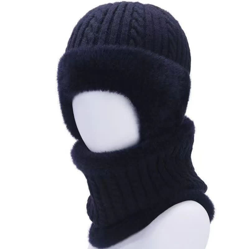 Buddha Stones Cagoule d'hiver pour homme avec bordure en peluche côtelée - image 1